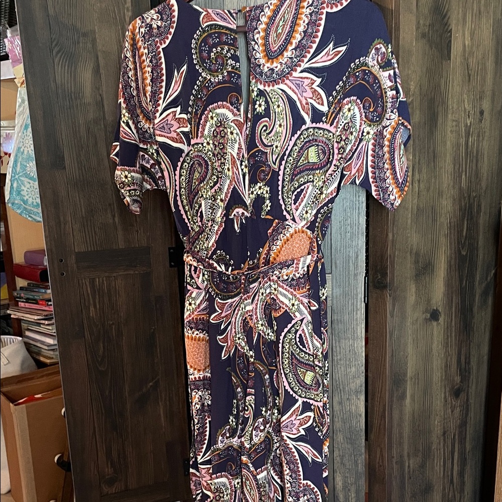 Soieblu Multicolor Paisley Jumpsuit - Picture 6 of 6